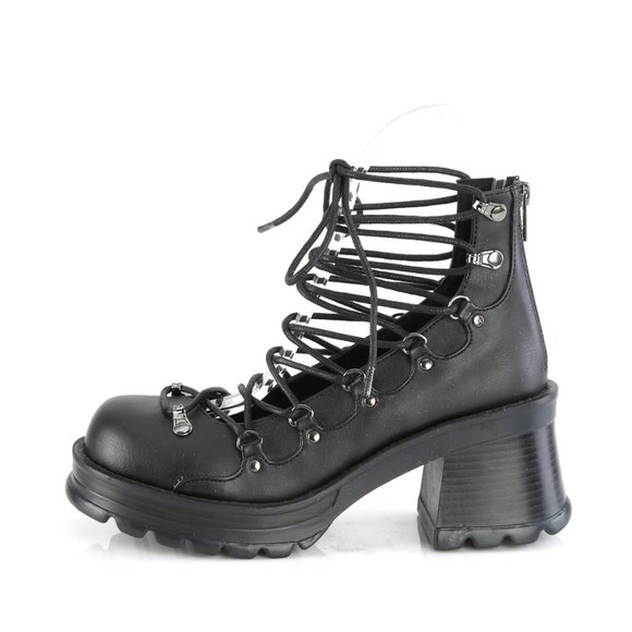 Whimsigoth Platform Lace Up Ankle Shoes Alt Goth - Picture 5 of 6